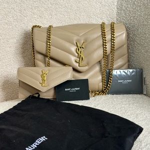 YSL Small Lou Lou + Card Holder